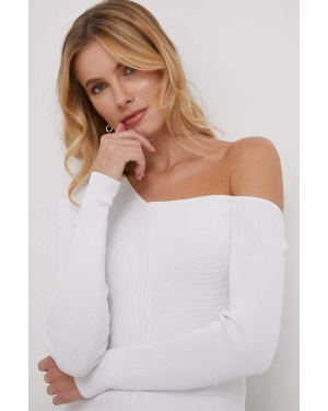 Lauren Ralph Lauren sweter kolor biały lekki