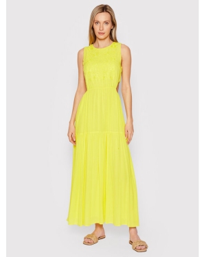 Desigual Sukienka letnia Karen 22SWVW69 Żółty Regular Fit