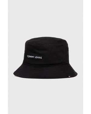 Tommy Jeans kapelusz bawełniany kolor czarny bawełniany AW0AW15844