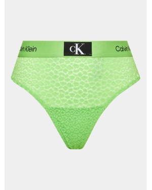 Calvin Klein Underwear Stringi 000QF7235E Zielony
