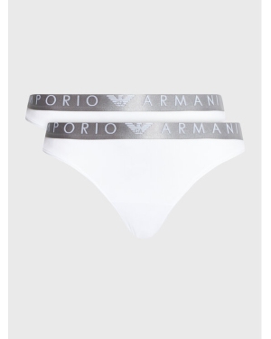 Emporio Armani Underwear Komplet 2 par stringów 163333 3R235 00010 Biały
