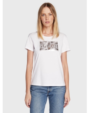 Pepe Jeans T-Shirt Pearl PL505222 Biały Regular Fit