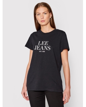 Lee T-Shirt Graphic L41UFE01 Czarny Regular Fit