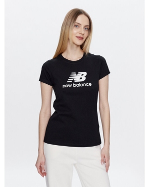 New Balance T-Shirt Essentials Stacked Logo WT31546 Czarny Athletic Fit