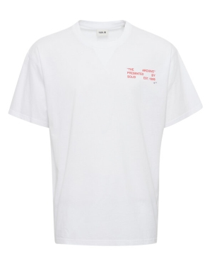 Solid T-Shirt 21107521 Biały Regular Fit