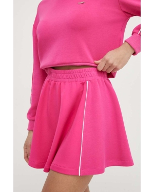 Liu Jo spódnica kolor różowy mini rozkloszowana