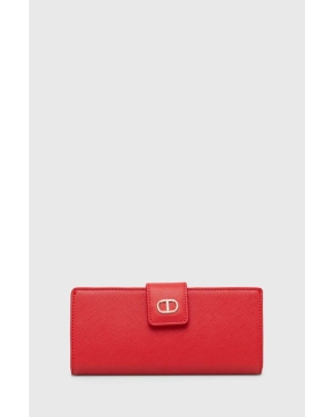 Twinset portfel damski kolor czerwony
