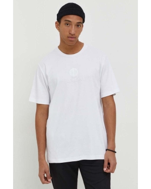 Iceberg t-shirt bawełniany męski kolor biały gładki