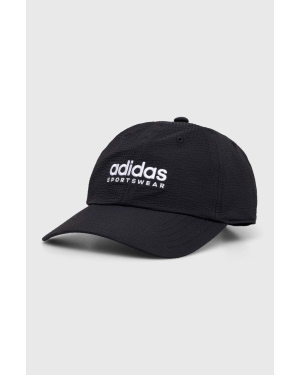 adidas czapka z daszkiem kolor czarny z aplikacją IP6315
