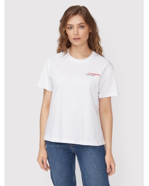 The Kooples T-Shirt Carry Over FTSC25026K Biały Regular Fit