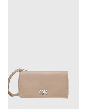 Calvin Klein torebka kolor beżowy