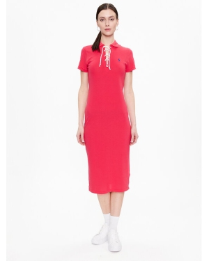 Polo Ralph Lauren Sukienka codzienna 211892666001 Czerwony Regular Fit