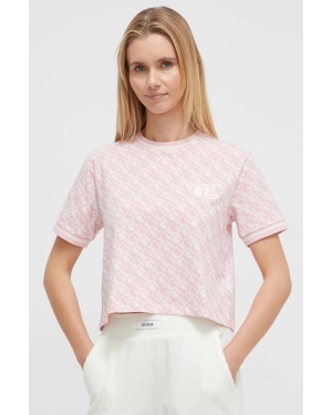 Guess t-shirt damski kolor różowy V4RI03 J1314