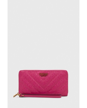 Guess portfel JANIA damski kolor różowy SWGA91 99630