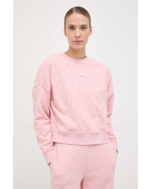 Guess bluza damska kolor różowy wzorzysta V4RQ16 KC2W0