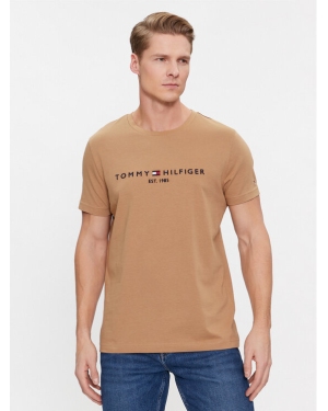 Tommy Hilfiger T-Shirt Logo MW0MW11797 Beżowy Slim Fit