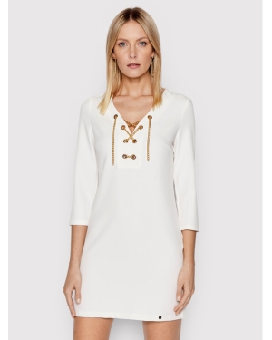 Rinascimento Sukienka codzienna CFC0107652003 Biały Regular Fit