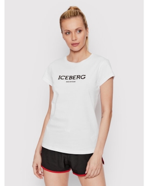Iceberg T-Shirt ICE2WTS01 Biały Regular Fit