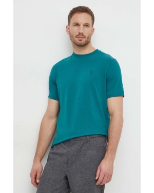 Karl Lagerfeld t-shirt męski kolor zielony z aplikacją