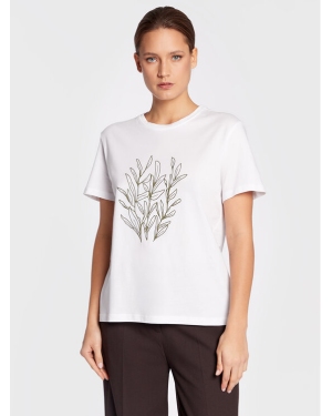 Moss Copenhagen T-Shirt Chliv 16781 Biały Regular Fit