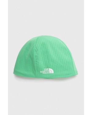 The North Face czapka DotKnit kolor zielony z cienkiej dzianiny
