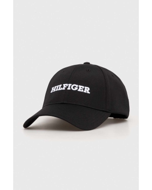 Tommy Hilfiger czapka z daszkiem kolor czarny z aplikacją AM0AM12043