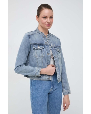 Armani Exchange kurtka jeansowa damska kolor niebieski przejściowa 3DYB60 Y14BZ