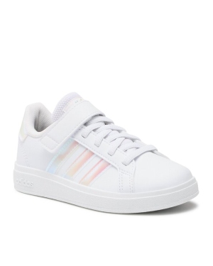 adidas Buty Grand Court Lifestyle Court Elastic Lace and Top Strap Shoes GY2327 Biały