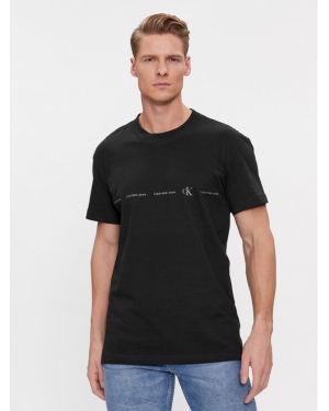 Calvin Klein Jeans T-Shirt Logo Repeat J30J324668 Czarny Regular Fit