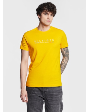 Tommy Hilfiger T-Shirt New York MW0MW29372 Żółty Slim Fit