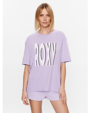 Roxy T-Shirt ERJZT05461 Fioletowy Regular Fit
