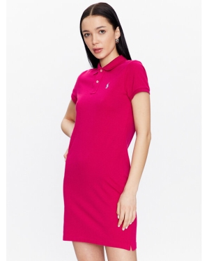 Polo Ralph Lauren Sukienka codzienna 211799490011 Różowy Regular Fit