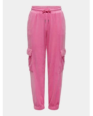 ONLY Spodnie materiałowe 15310721 Różowy Regular Fit