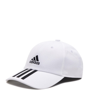 adidas Czapka z daszkiem Baseball 3-Stripes Twill Cap FQ5411 Biały