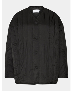 Calvin Klein Kurtka przejściowa Lw Vertical Quilt Jacket K20K206766 Czarny Regular Fit
