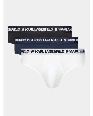 KARL LAGERFELD Komplet 3 par slipów Logo Briefs Set ( Pack Of 3) 211M2103 Czarny