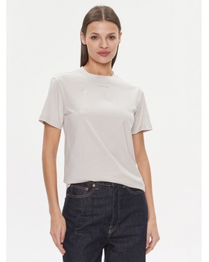 Calvin Klein T-Shirt Metallic Micro Logo T Shirt K20K206967 Beżowy Regular Fit