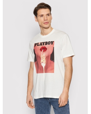 Only & Sons T-Shirt Playboy 22023179 Biały Regular Fit