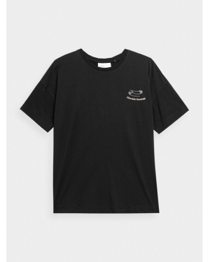 Outhorn T-Shirt OTHAW23TTSHF0843 Czarny Regular Fit