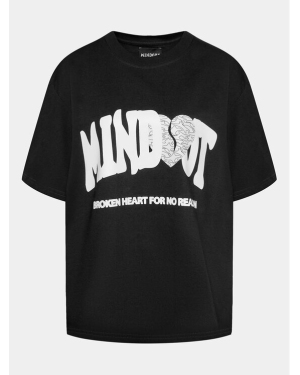 Mindout T-Shirt Broken Heart Czarny Boxy Fit