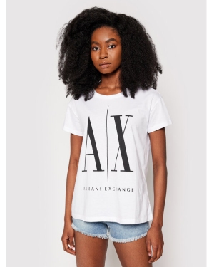 Armani Exchange T-Shirt 8NYTCX YJG3Z 5100 Biały Regular Fit
