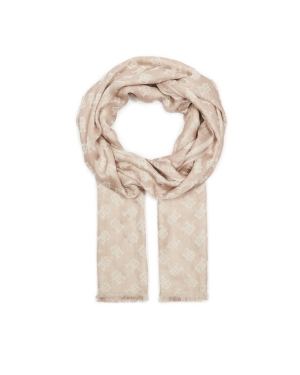Tommy Hilfiger Szal Th Contemporary Mono Scarf AW0AW15788 Beżowy