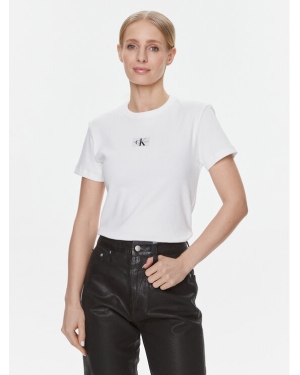 Calvin Klein Jeans T-Shirt J20J222687 Biały Regular Fit