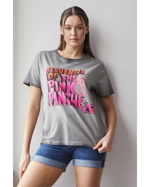 Medicine t-shirt bawełniany Revenge of the Pink Panther damski kolor szary