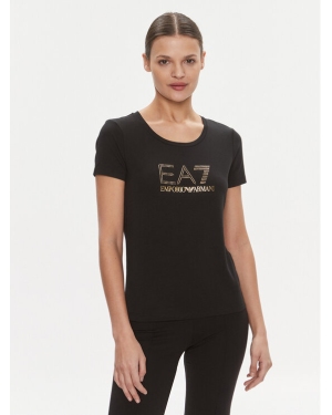 EA7 Emporio Armani T-Shirt 8NTT67 TJDQZ 1200 Czarny Skinny Fit