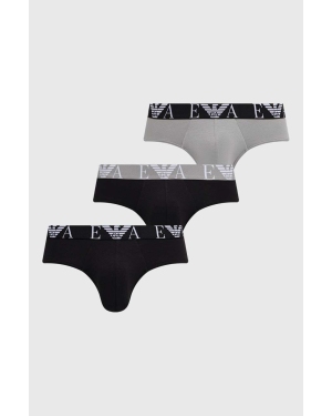 Emporio Armani Underwear slipy 3-pack męskie kolor szary