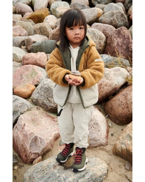 Liewood kurtka dwustronna dziecięca kolor brązowy
