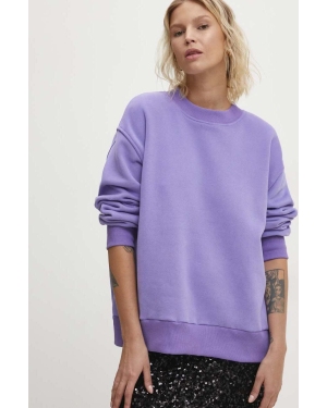Answear Lab bluza damska kolor fioletowy gładka