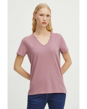 Medicine t-shirt bawełniany kolor różowy