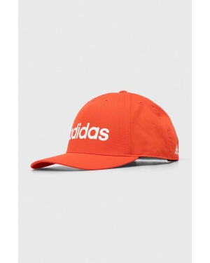 adidas czapka z daszkiem kolor czerwony z nadrukiem IR7907